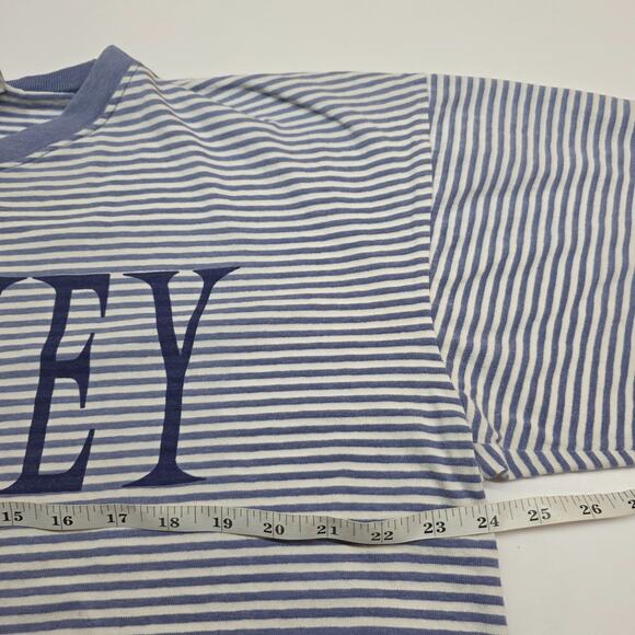 Vintage 90s Disney Store Mickey Mouse T Shirt Striped USA Distress Stain READ - Picture 15 of 16